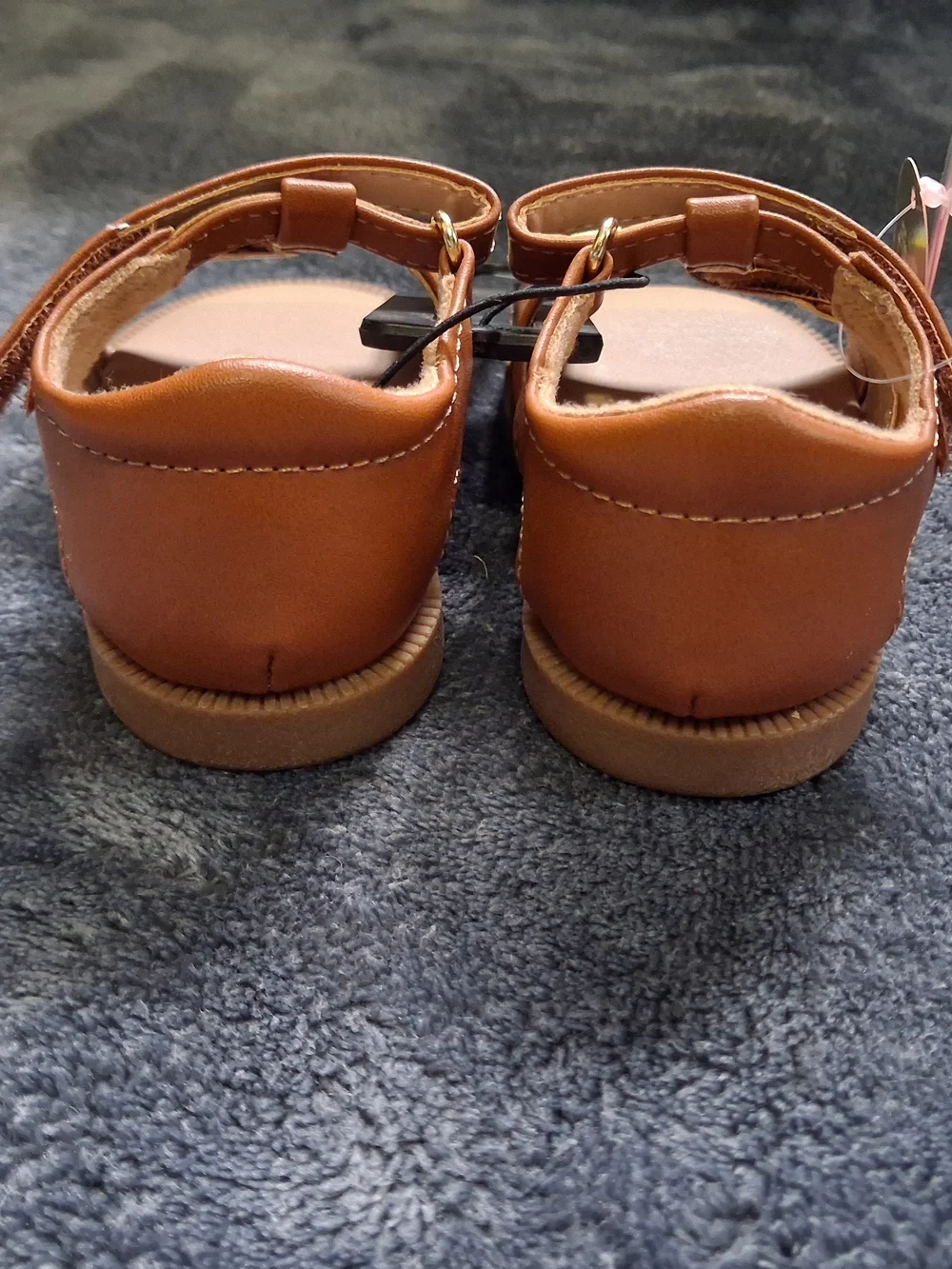 NWT Wonder Nation Lemon Glitter Sandals Brown/Yellow/Green Girls 5